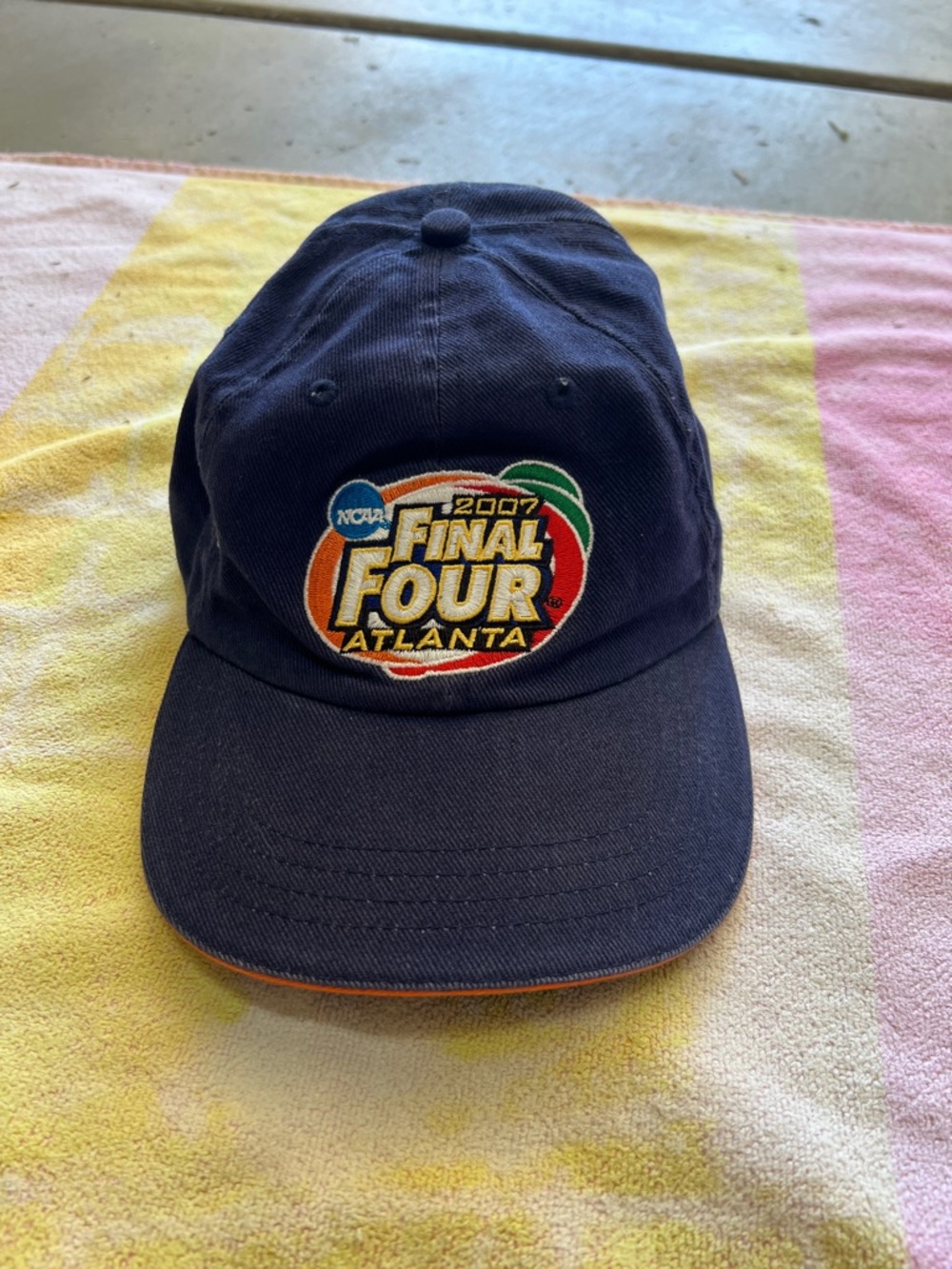 Vintage NCAA Navy Final Four Atlanta 2007 Embroidered Cap